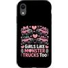 Girls Like Monster Trucks Coquette Truck Custodia per iPhone XR Ragazze come Monster Trucks Divertente Coquette Truck Amante