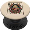 Hannya Oni Mask Aesthetic By TW Hannya Oni Mask Devil Yokai - Maschera giapponese con tatuaggio demone PopSockets PopGrip Adesivo