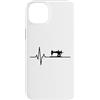 Heartbeat Sewing Machine Custodia per iPhone 14 Plus Macchina da cucire Heartbeat
