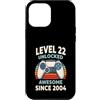Level 22 Unlocked Awesome Since 2004 Custodia per iPhone 12 Pro Max Livello 22 sbloccato Fantastico dal 2004