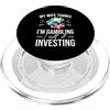 Funny Poker Graphic Gifts Card Game Fans Mia moglie pensa che io stia giocando, lo chiamo investire poker PopSockets PopGrip per MagSafe