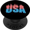 USA United States America stars and stri Stile fuoco USA PopSockets PopGrip Adesivo