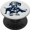 Capo e Coda, Regali divertenti per Basso Super Weenie Eroe - Bassotto con Maschera e Mantello PopSockets PopGrip Adesivo