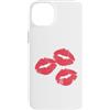 Hugs & Kisses Designs Custodia per iPhone 14 Plus Hugs & Kisses - Rossetto, fidanzata, moglie, mamma, San Valentino