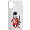 Dogs & Coffee Designs Custodia per iPhone 17 Dolce Divertente Bobtail Cane Londra KING'S GUARD Bandiera Inghilterra