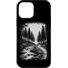 Nature Lover Outdoor Forest Wildlife Tre Custodia per iPhone 12 mini Foresta Fiume Sentiero Natura All'aperto Fauna Selvatica