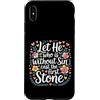 Bible Reflection Grace Reminder Custodia per iPhone XS Max Let He Who Is Without Sin Cast The First Stone |-