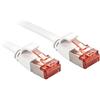 Lindy Cavo di rete U/FTP Cat.6 Flat Bianco, 2m