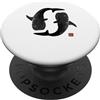 Ocean Art Giappone Astetica Walhaie con tradizionale kanji siegel giapponese PopSockets PopGrip Adesivo