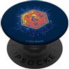 Dungeons & Dragons Gold and Blue Die PopSockets PopGrip Intercambiabile