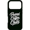Caffeine Chaos Coffee Lover Humor Life Custodia per iPhone 17 Pro Alimentato da caffè e caos Caffeina divertente