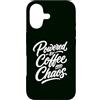 Caffeine Chaos Coffee Lover Humor Life Custodia per iPhone 17 Alimentato da caffè e caos Caffeina divertente