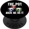 Funny Poker Graphic Gifts Card Game Fans The Pot Me Me Do It - Divertenti fiches da poker da casinò PopSockets PopGrip Adesivo