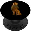 San Rocco Icons & Co. Icona cristiana cattolica di San Rocco PopSockets PopGrip Adesivo