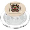 Hannya Oni Mask Aesthetic By TW Hannya Oni Mask Devil Yokai - Maschera giapponese con tatuaggio demone PopSockets PopGrip per MagSafe