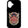 Hannya Oni Mask Aesthetic By TW Custodia per iPhone 16 Maschera giapponese del diavolo Hannya giapponese Oni Maschera Yokai Oni