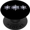 Hot Wheels Mattel Hot Wheels - Logo cromato con fiocco di neve PopSockets PopGrip Adesivo
