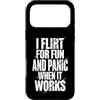 Flirtare Appuntamenti Ansioso Panico Tim Custodia per iPhone 17 Pro Max I Flirt For Fun And Panic When It Works