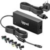 iggual Caricatore universale 240 W - Alta potenza per portatile professionale o gaming - Gamma di uscita 18-20 V fino a 12 A - Auto-tensione -6 connettori, PFC -Compatibilità HP/ASUS/Acer/MSI ecc