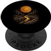 Nature Lover Outdoor Forest Wildlife Tre Tramonto Fiume Foresta Natura All'aperto Wildlife Paesaggio Alberi PopSockets PopGrip Adesivo