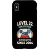 Level 22 Unlocked Awesome Since 2004 Custodia per iPhone X/XS Livello 22 sbloccato Fantastico dal 2004