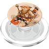 KoiFishAxis Illustrazione di arte giapponese del pesce di Koi del monaco del gatto PopSockets PopGrip per MagSafe