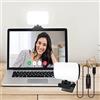 Toocking Luce per videoconferenza, set di illuminazione con 3 modalità di luce e regolazione continua, per videoconferenza, trucco, trasmissione dal vivo, lavoro a distanza, riunioni online e laptop
