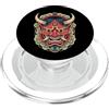 Hannya Oni Mask Aesthetic By TW Maschera giapponese del diavolo Hannya giapponese Oni Maschera Yokai Oni PopSockets PopGrip per MagSafe