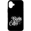Reading book hobby shelf library smart e Custodia per iPhone 16 Plus Libri e Letture Caffè