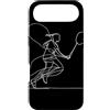 T-Shirts de Sport di racchetta per Ragaz Custodia per iPhone Air Ragazza di badminton Disegno su una linea per ragazze