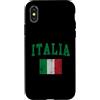 Italia Gifts Family Couples Group Boys G Custodia per iPhone X/XS Bandiera Vintage Italia Italia Italiano Uomo Donna Bambini