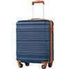 COOLIFE Valigia Cabina 55x40x20cm EasyJet Ryanair Bagaglio Mano Rigida | PC+ABS Lucchetto TSA 4 ruote, leggera e resistente - Ideale per priority boarding, viaggi d'affari, weekend & city break