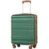 COOLIFE Valigia Cabina 55x40x20cm EasyJet Ryanair Bagaglio Mano Rigida | PC+ABS Lucchetto TSA 4 ruote, leggera e resistente - Ideale per priority boarding, viaggi d'affari, weekend & city break
