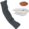 FISHTEC - Scaldacollo riscaldato - Semi di lino e lavanda, forno a microonde, caldo/freddo, fodera rimovibile e lavabile, 43 cm - Sollievo cervicale e relax