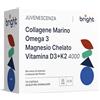 Bright Naturo Gestione della Longevità | Omega-3, Magnesio, Collagene Marino, Vitamine D3 K2 4000 - Sinergia avanzata per ossa forti, cuore sano e articolazioni flessibili I 28 Dosi Giornalieri