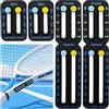 Nangilo 2 segnapunti da tennis, portatile, portatile, set di tabellone segnapunti da tennis, leggero, mini palla da pagaia, per appassionati di allenatori professionisti