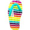 CKB Ltd IGGI - Ciabatte gonfiabili giganti da 1,5 m, per Piscina, Letto ad Aria, Giocattolo ad Acqua, Multicolore - Stripe