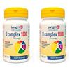 LongLife® D complex 1000 | Integratore vitamina D3 e K2 | Alto dosaggio |Senza glutine e Kosher (Confezione da 2)