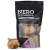NERO FERMENTO NV Aglio Nero prodotto con Aglio di Voghiera D.O.P. 120 gr (3-4 bulbi), Made in Italy,Senza Conservanti, Ideale da usare a crudo su insalate o paste fredde e per aromatizzare ogni piatto