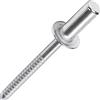JIANDAXIN Kit di 60 rivetti ciechi Pop impermeabili a punta chiusa, 3 misure: Ø4,8 x 10/12/16 mm (20 per dimensione) - Testa bombata in acciaio inossidabile