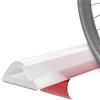 Lonwiner 100cm Barriera Doccia Ferma Acqua, Bordo per Piatto Doccia Silicone Flessibile e Durevole Barriera all'Acqua Protezione da Calli (Colore trasparente, 1m)