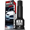 KIRXST Chiave a Bussola Esagonale d'Impatto, H15 Presa 1/2 Attacco, CR-MO, per Chiave Dinamometrica, Chiave a Cricchetto e Avvitatore a Batteria