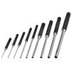 Uadme Cacciaspine Set, 9 Pezzi CR-V Punzone con Sacchetto di Immagazzinaggio, 1/16, 5/64, 3/32, 1/8, 5/32, 3/16, 7/32, 1/4, 5/16 Pollici, Punzoni per Perni per Gioiellieri Orologiai e Carpentieri