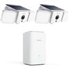 Reolink 2K Telecamere Wi-Fi Esterno con Home Hub Kit, Senza Fili 150°