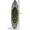 Trizand 25260 Paddleboard SUP con accessori 335 cm, 130 kg