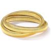 GoldChic JEWELRY Bracciale elastico da Donna in Acciaio Inossidabile Braccialetto Flessibile Elastico Ampio larghezza 10mm 16mm 20mm Colore Argento Oro Confezione Regalo per Natale San Valentino