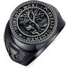 HARMONY BOLA Memento Mori Anello da uomo in argento Sterling 925 con teschio gotico Memento Vivere, amuleto, gioiello regalo, taglia 10