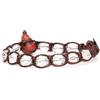 Tamashii bracciale 1 giro originale tibetano linea diamond cut realizzato con pietra naturale da 8 mm cristallo di rocca e cordoncino marrone.Unisex.Tg unica.BHS911-61