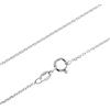 SilverAmber Jewellery Collana Donna a catena sottile in argento 925 - traccia (trace chain - 1.15 mm) - 100 cm, vari stili e misure prodotto in Italia GCH00140