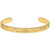 Purelei Bracciale vintage Love - impermeabile e regolabile | Bracciale strutturato con motivo aloha in acciaio inox e placcatura in oro 14 K/18 carati | pezzo statement con fascino vintage, M/L